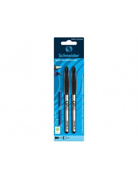 Set Stilou, Roller Negru, 30 Rezerve Schneider si Sticky Index