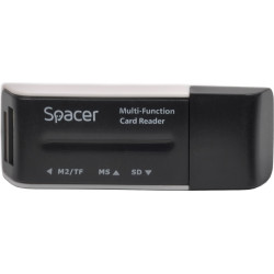 CARD READER extern SPACER, interfata USB 2.0, citeste/scrie: