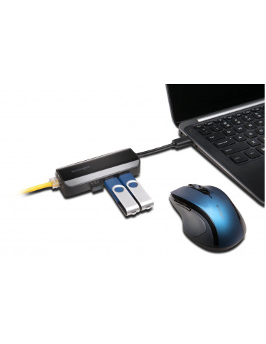 HUB extern KENSINGTON, porturi USB: USB 3.0 x 3, conectare prin