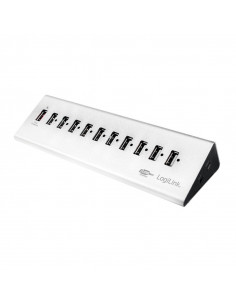 HUB extern LOGILINK, porturi USB: USB 2.0 x 10, Fast Charging