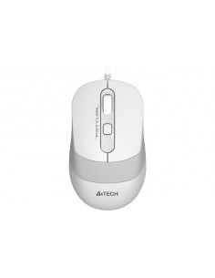 FM10 WHITE,MOUSE A4TECH NB sau PC, cu fir, USB, optic, 1600 dpi, butoane/scroll 4/1, negru / alb, "FM10 White" (include TV 0.15 