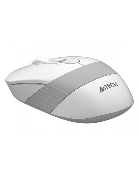 FM10 WHITE,MOUSE A4TECH NB sau PC, cu fir, USB, optic, 1600 dpi, butoane/scroll 4/1, negru / alb, "FM10 White" (include TV 0.15 