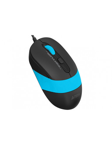 FM10 Blue,MOUSE A4TECH NB sau PC, cu fir, USB, optic, 1600 dpi, butoane/scroll 4/1, negru / albastru, "FM10 Blue" (include TV 0.