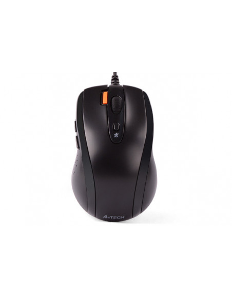 N-70FX-BK,MOUSE A4TECH NB sau PC, cu fir, USB, optic, 1600 dpi, butoane/scroll 7/1, negru, "N-70FX-BK" (include TV 0.15 lei)