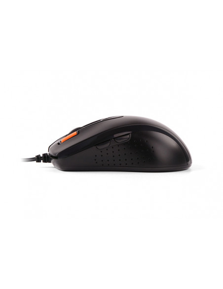 N-70FX-BK,MOUSE A4TECH NB sau PC, cu fir, USB, optic, 1600 dpi, butoane/scroll 7/1, negru, "N-70FX-BK" (include TV 0.15 lei)