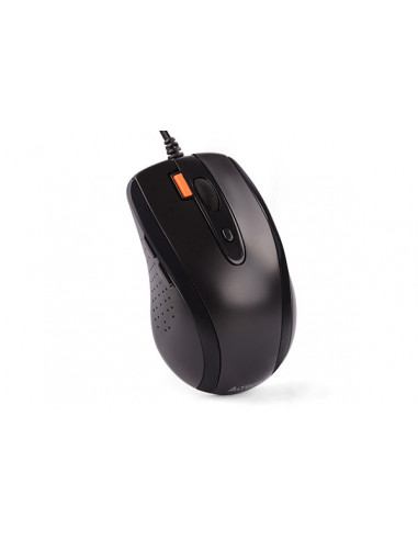N-70FX-BK,MOUSE A4TECH NB sau PC, cu fir, USB, optic, 1600 dpi, butoane/scroll 7/1, negru, "N-70FX-BK" (include TV 0.15 lei)