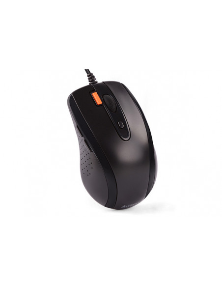 N-70FX-BK,MOUSE A4TECH NB sau PC, cu fir, USB, optic, 1600 dpi, butoane/scroll 7/1, negru, "N-70FX-BK" (include TV 0.15 lei)