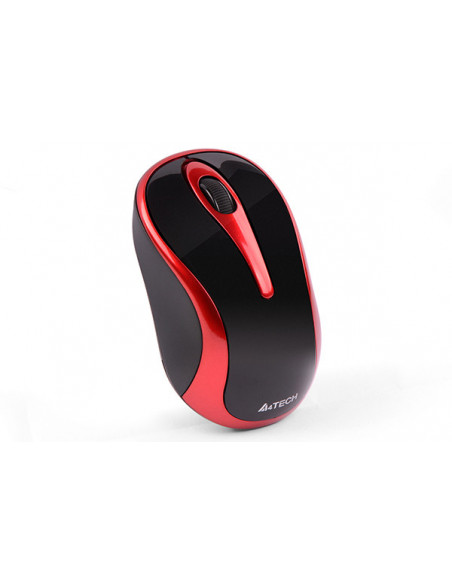G3-280N-BR,MOUSE A4TECH NB sau PC, wireless, optic, 1000 dpi, butoane/scroll 3/1, negru / rosu, "G3-280N-BR" (include TV 0.15 le
