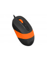 FM10 Orange,MOUSE A4TECH, "FM10" notebook, PC, cu fir, optic, USB, 1600 dpi, 4/1, negru / portocaliu, "FM10 Orange", (include TV