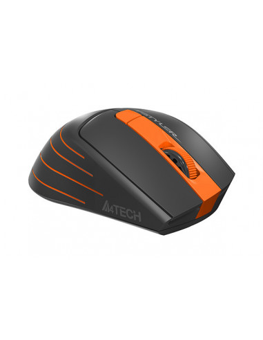 FG30 Orange,MOUSE A4TECH - gaming, "FG30", wireless, optic, Wireless, 2000 dpi, 6/1, negru / portocaliu, "FG30 Orange", (include