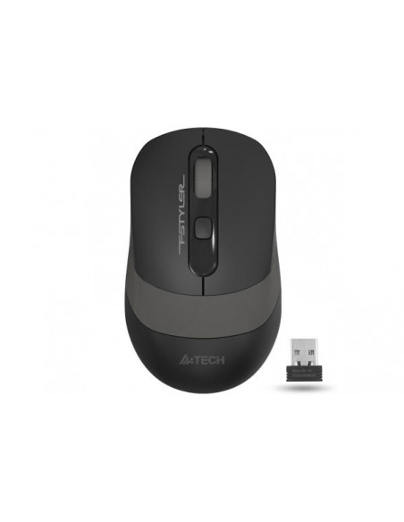A4TMYS46446,MOUSE A4TECH gaming, wireless, optic, 2000 dpi, butoane/scroll 4/1, negru / gri, "FG10 Grey" (include TV 0.15 lei)