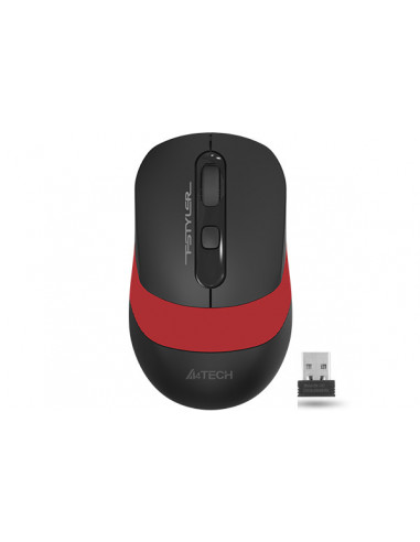 FG10 Red,MOUSE A4TECH gaming, wireless, optic, 2000 dpi, butoane/scroll 4/1, negru / rosu, "FG10 Red" (include TV 0.15 lei)