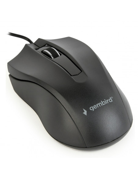 MOUSE GEMBIRD, notebook, PC, cu fir, optic, USB, 1000 dpi, 3/1