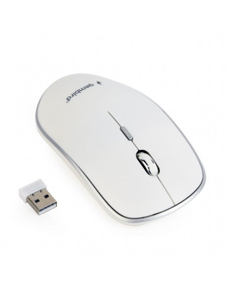 MOUSE GEMBIRD, notebook, PC, wireless, optic, Wireless, 1600