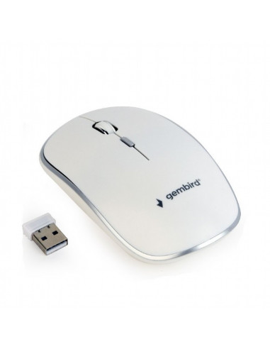 MOUSE GEMBIRD, notebook, PC, wireless, optic, Wireless, 1600