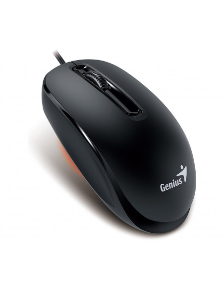 MOUSE GENIUS, "DX-130" notebook, PC, cu fir, optic, USB, 1000
