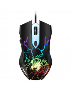 MOUSE GENIUS, "Scorpion Spear" gaming, cu fir, optic, USB, 1200