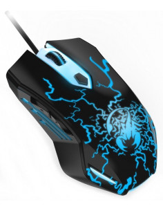 MOUSE GENIUS, "Scorpion Spear" gaming, cu fir, optic, USB, 1200 2