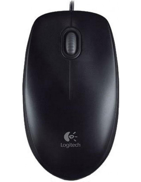 MOUSE LOGITECH, "B100" notebook, PC, cu fir, optic, USB, 800