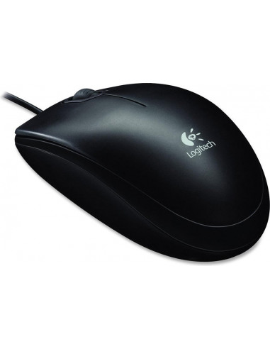 MOUSE LOGITECH, "B100" notebook, PC, cu fir, optic, USB, 800