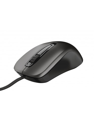 MOUSE TRUST, "Carve" notebook, PC, cu fir, optic, USB, 1200
