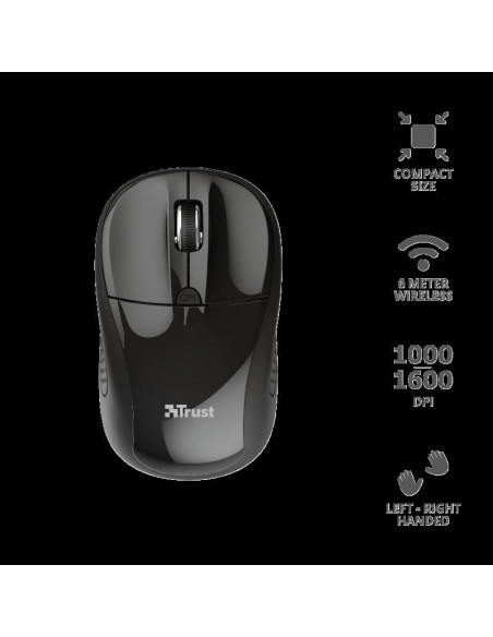 MOUSE TRUST, "Primo" notebook, PC, wireless, optic, USB, 1600