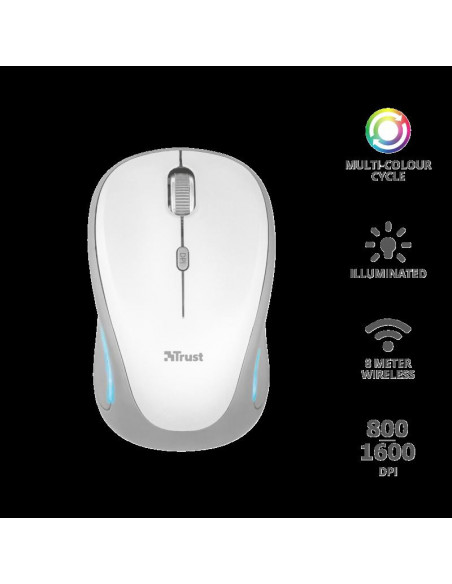 MOUSE TRUST, "Yvi FX" notebook, PC, wireless, optic, USB, 1600