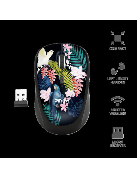 MOUSE TRUST, "Yvi" notebook, PC, wireless, optic, USB, 1600