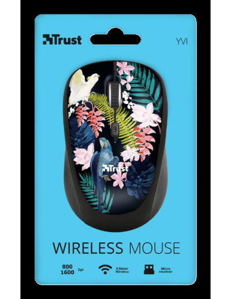 MOUSE TRUST, "Yvi" notebook, PC, wireless, optic, USB, 1600