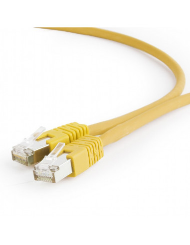 PATCH CORD S/FTP GEMBIRD Cat6a, LSZH, cupru, 0.25 m, galben