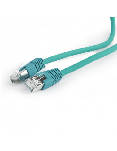 PATCH CORD S/FTP GEMBIRD Cat6a, LSZH, cupru, 2 m, verde, AWG27