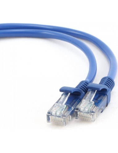 PATCH CORD UTP GEMBIRD Cat5e, cupru-aluminiu, 0.5 m, albastru