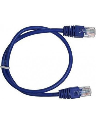 PATCH CORD UTP GEMBIRD Cat5e, cupru-aluminiu, 1 m, albastru PATCH CORD UTP GEMBIRD Cat5e, cupru-aluminiu, 1 m, albastru