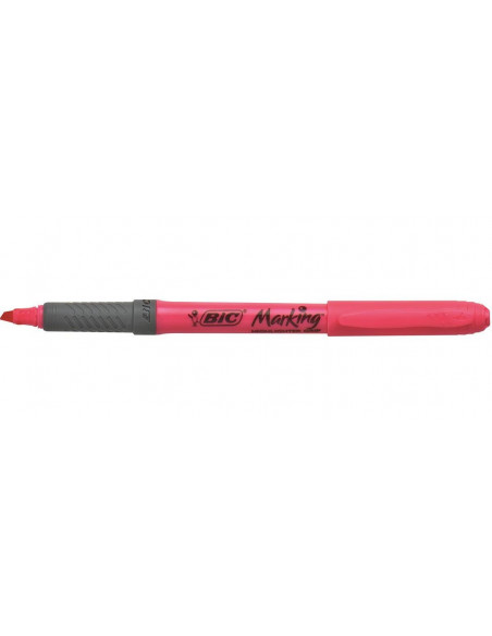 Evidentiator BIC Brite Liner Grip, roz, 12 buc/cutie,811934