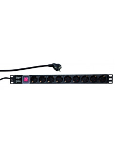 PDU LOGILINK 1U pt. rack 19 inch, 9 prize Schuko, intrare