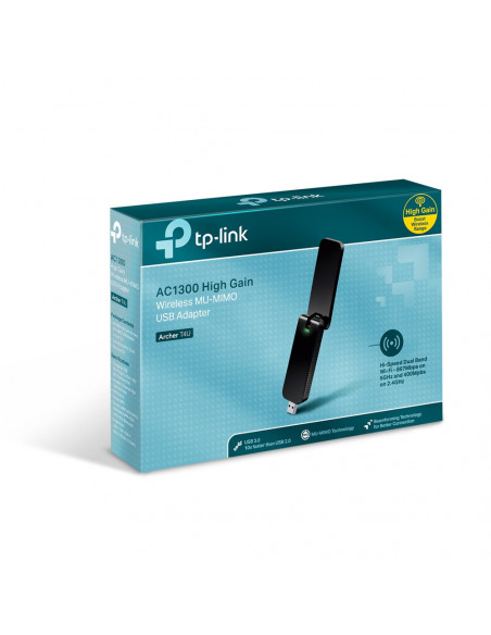 ADAPTOR RETEA TP-LINK AC1200, extern wireless 2.4 GHz | 5 GHz