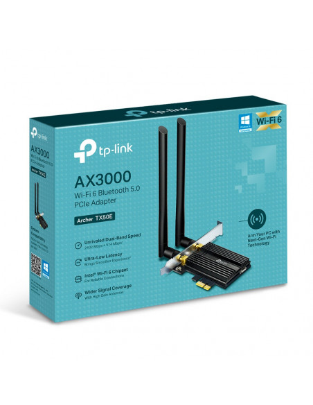 ADAPTOR RETEA TP-LINK AC3000, intern wireless 2.4 GHz | 5 GHz