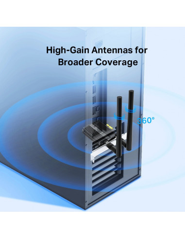 ADAPTOR RETEA TP-LINK AC3000, intern wireless 2.4 GHz | 5 GHz