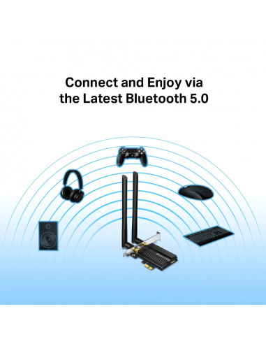 ADAPTOR RETEA TP-LINK AC3000, intern wireless 2.4 GHz | 5 GHz
