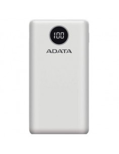 AP20000QCD-DGT-CWH,Baterie portabila A-Data P20000QCD, 20000mAh, 2x USB, 1x USB-C, Alb