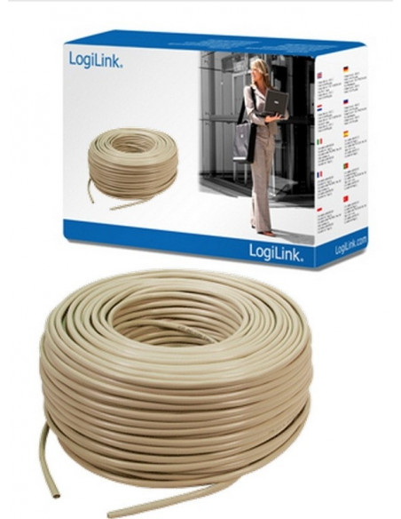 ROLA CABLU UTP LOGILINK, Cat5e, 305m, Cupru-Aluminiu, Litat