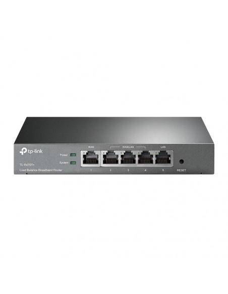Router TP-Link TL-R470T+, 1xWAN 10/100, 1xLAN 10/100, 3xWAN/LAN