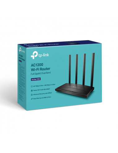 ROUTER TP-LINK wireless 1200Mbps, 4 porturi 10/100/1000Mbps,1 x