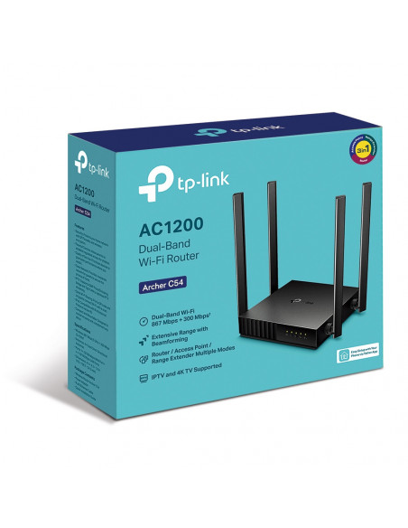 ROUTER TP-LINK wireless 1200Mbps, 4 porturi 10/100Mbps, 4