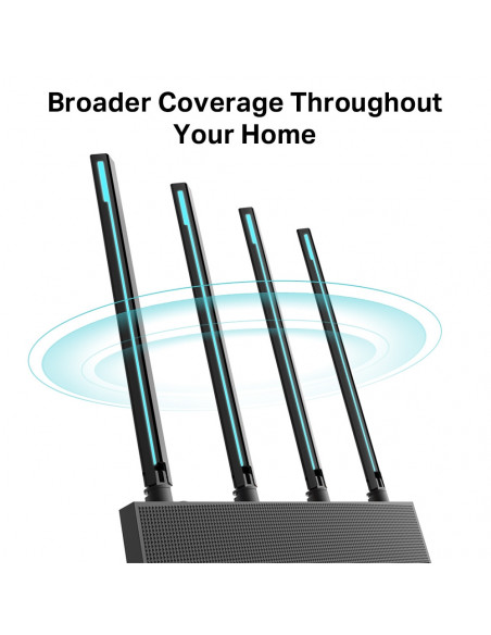 ROUTER TP-LINK wireless 1900Mbps, MU-MIMO, 4 porturi Gigabit, 4