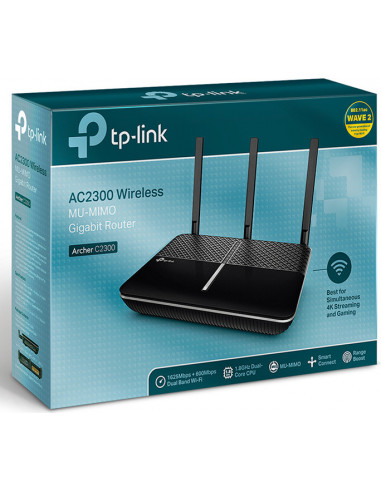 ROUTER TP-LINK wireless 2300Mbps, 4 porturi Gigabit, 3 antene