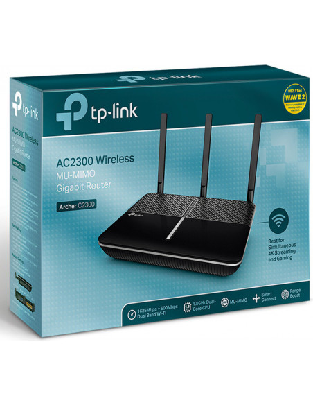 ROUTER TP-LINK wireless 2300Mbps, 4 porturi Gigabit, 3 antene