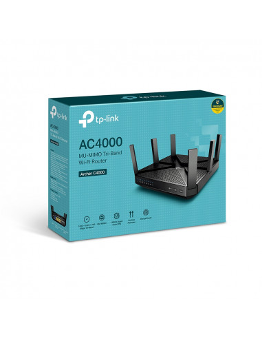 ROUTER TP-LINK wireless 4000Mbps, 4 porturi Gigabit, 8 antene