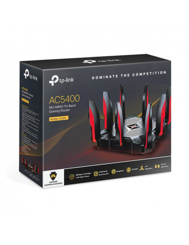 ROUTER TP-LINK wireless 5400Mbps, 8 porturi Gigabit, 8 antene