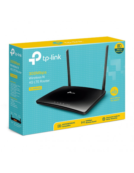 ROUTER TP-LINK wireless. 4G LTE (desktop), 300Mbps, 3 porturi